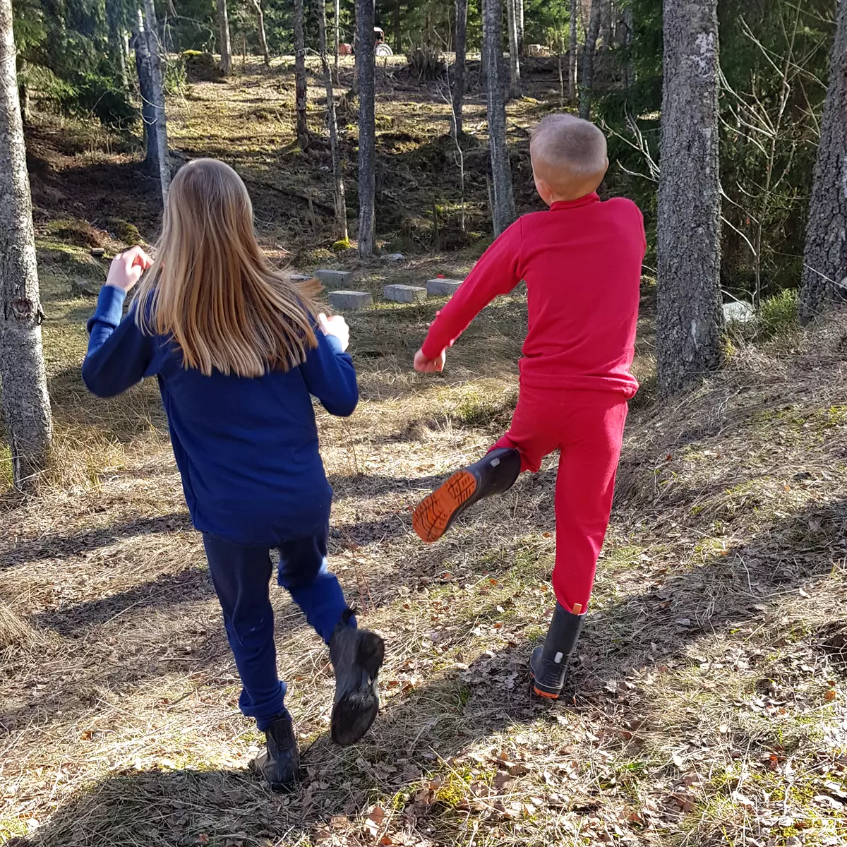 Ullfrottéjacka blå - Bild 5