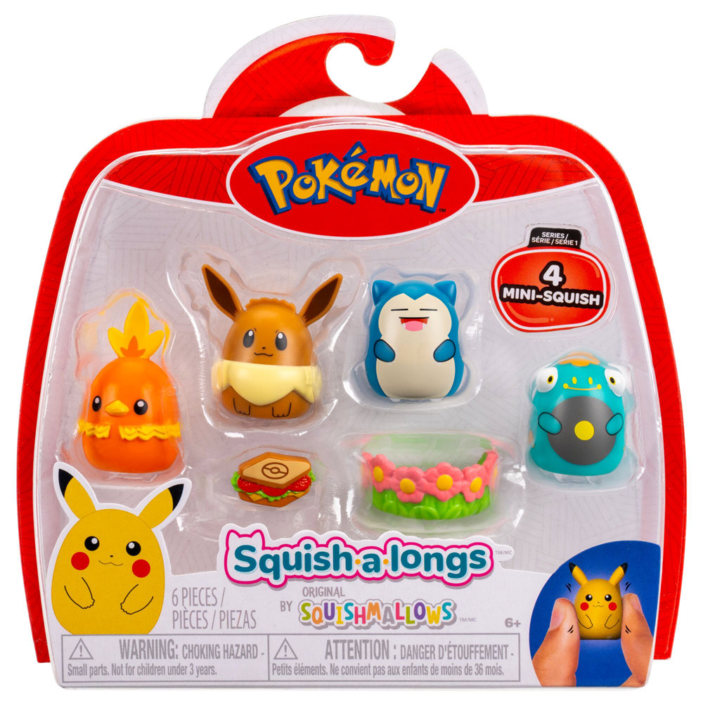 SQUISHALONGS POKEMON 4 PK ASS - Bild 3