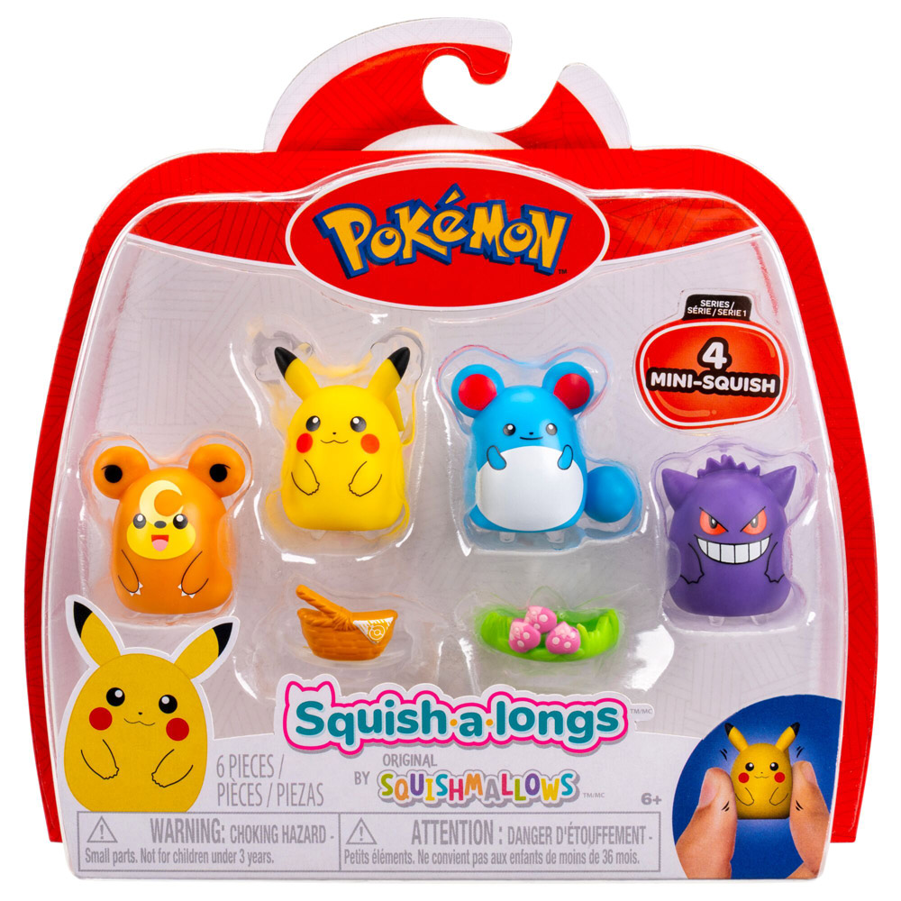 SQUISHALONGS POKEMON 4 PK ASS - Bild 4